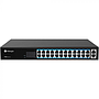 Switch PoE, 24 puertos PoE RJ45 10/100Mbps, 2 puertos uplink 1000Mbps