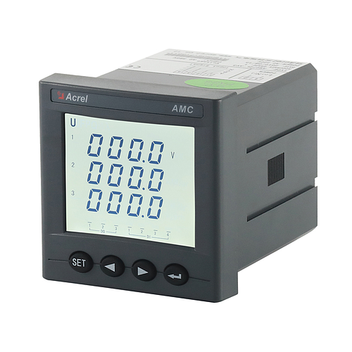 Medidor de energía multifunción compacto 72x72mm RS485