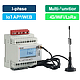 Medidor de energía inteligente inalámbrico trifásico LoraWAN