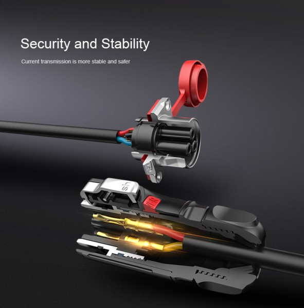 Conector Serie LP-24 Hembra 3 Pines Socket Soldar CNLINKO