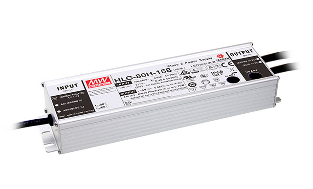 Driver LED Mean Well HLG-80H-20B 20VDC 80W 4A Dimmer 3 en 1