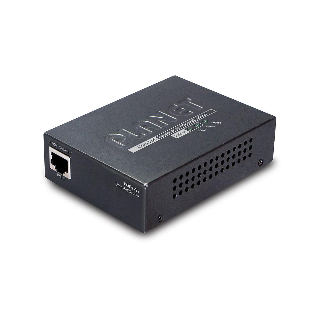 Single-Port 10/100/1000Mbps Ultra PoE Splitter (12V/19V/24V)