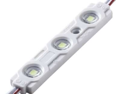 Módulo LED 12V 3 LED SMD2835 - 6000K-6500K 120° lente transparente 0.72W