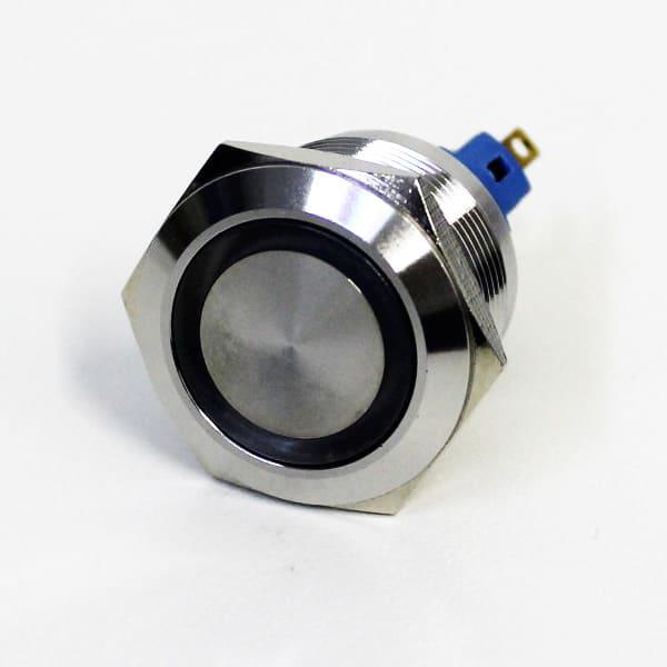 Botónera antivandalismo iluminado azul 22mm 110/220VCA/CC