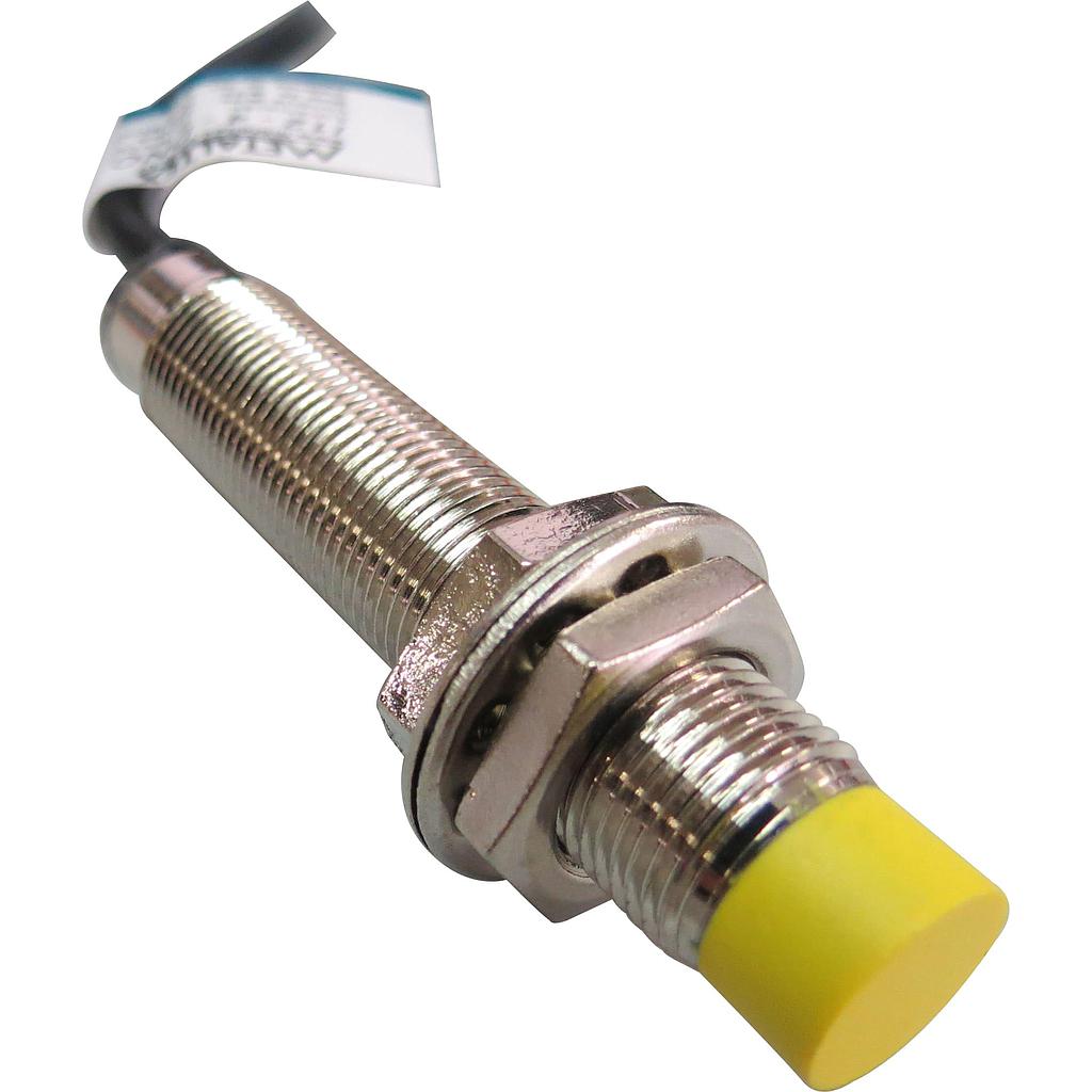 Sensor inductivo no rasado M12 SN: 4mm - NPN 4 hilos - 1NA + 1NC