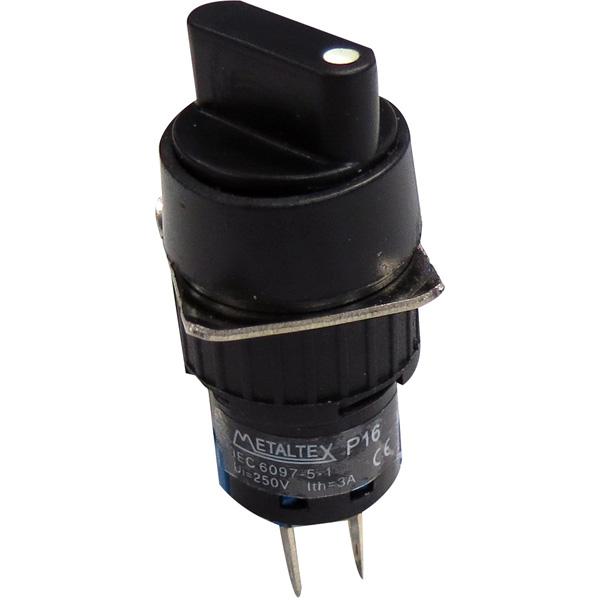 Selectora 16mm redondo 2 posiciones fijas 90G - 2 Inversores