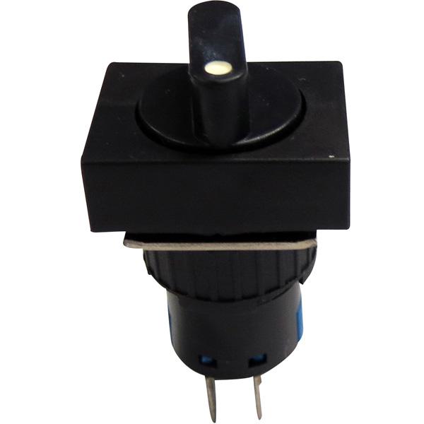 Selectora 16mm rectangular 3 posiciones fijas 45G - 2 Inversores