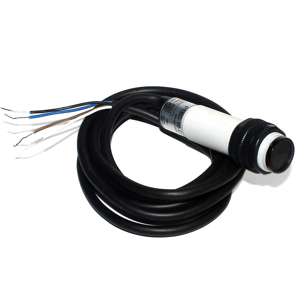Sensor fotoeléctrico Barrera PNP/NA+NC 5M 10~30VCC con Conector M12