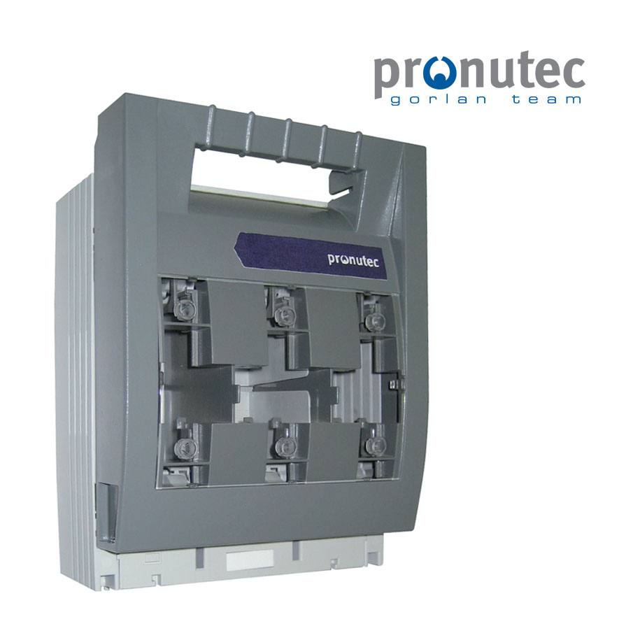 Base desconectable en carga, 3 polos, para fusibles NH1, panel, 250A 690V max.