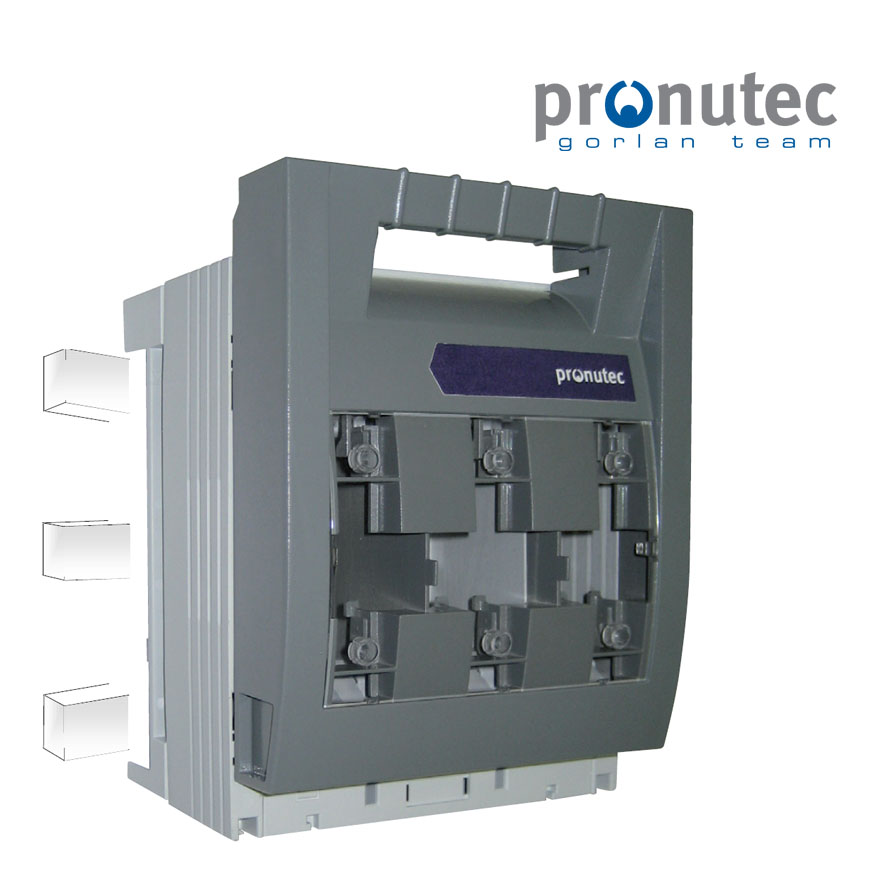 Base desconectable en carga , 3 polos, NH1, fijación en busbar