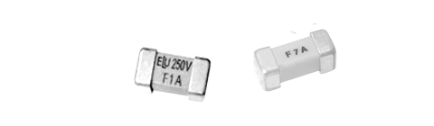 Fusible marca SIBA (Alemania)  GSMB 10A, curva F (Rápido)  65V AC/DC; 2,6x6,1mm
