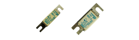 Fusible marca SIBA 80A, curva aR, tamaño NH000, contactos DIN80