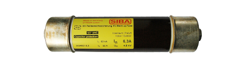 Fusible SIBA 25A para Condensadores 15,5kV ; rosca 1/2"