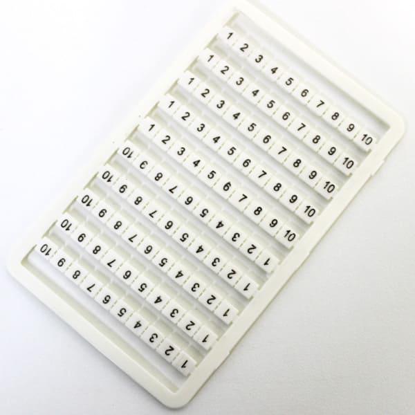 Panel con 100 identificadores de 1 a 10 P/ conector M