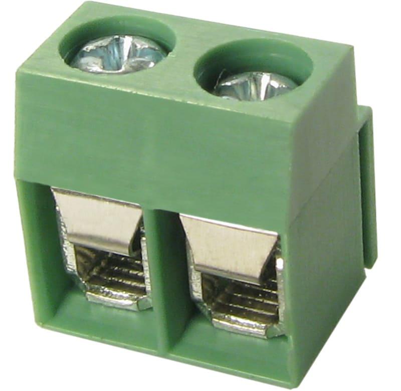 Borne modular para PCI, 3 pines, 90 malla de protección, paso 5,0mm, altura de 7,8mm, verde