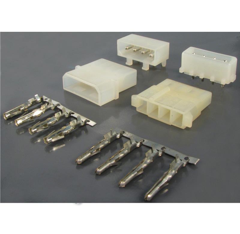 conector de potencia DISK-DRIVE POWER,alojamiento macho, 4 pines, paso 5,08mm