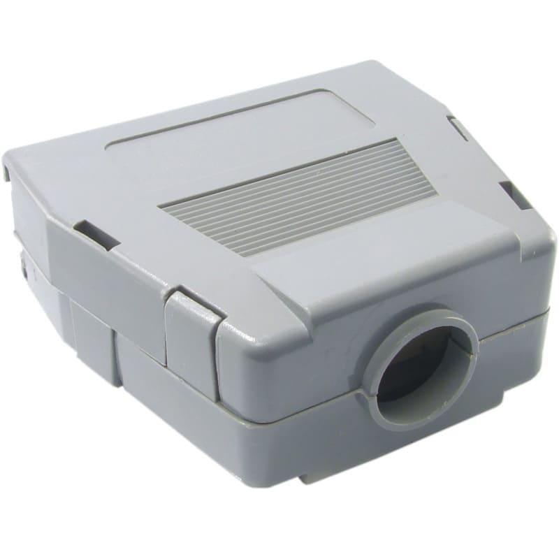 Tapa plástica gris para conector centronics 50 pines, SNAP