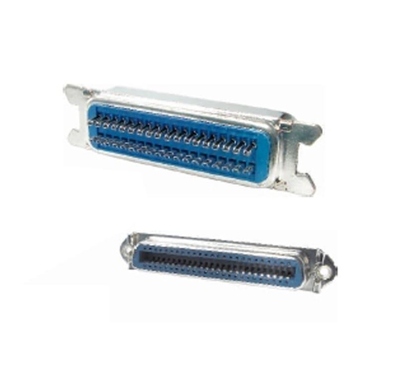 conector CENTRONICS, 50 pines, hembra, para soldar en cable