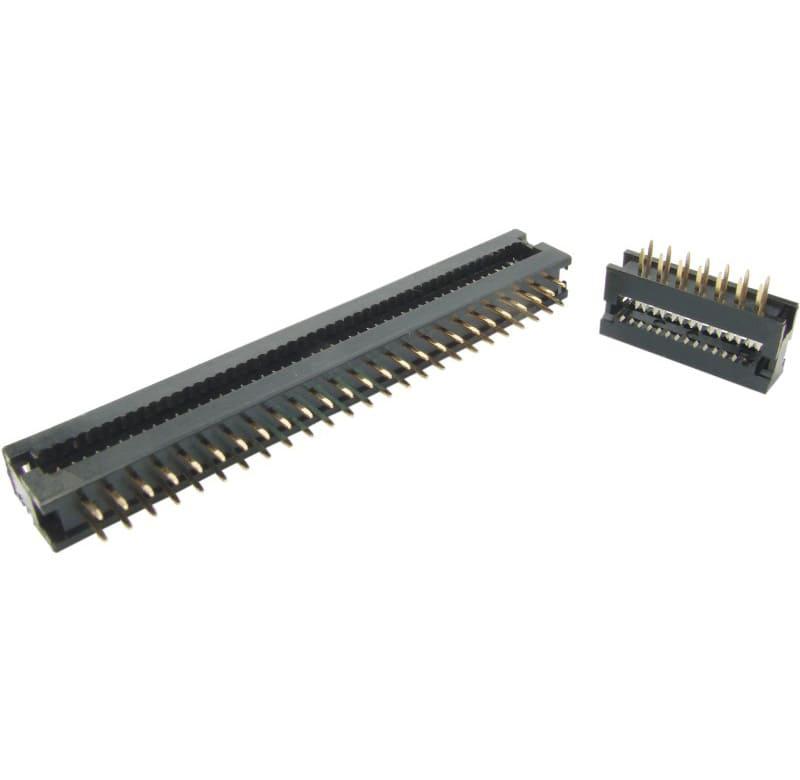 conector IDC de transición ( plug) para PCI, 30 pines, 180 grados, paso 2,54mm