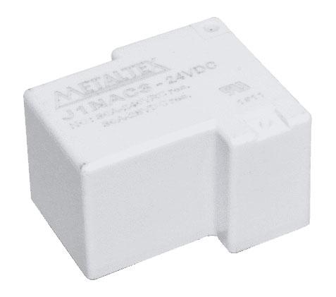 Relé miniatura de potencia, 1 contacto NA, bobina 24 VCC, capacidad de 30A, terminal para CI
