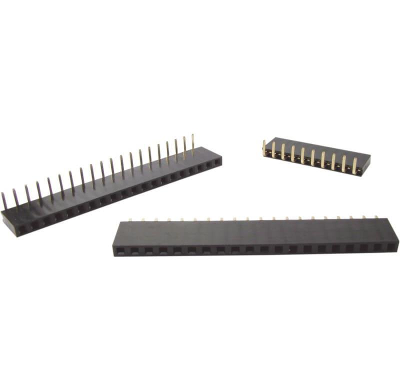 conector mini header fila simple para PCI, 14 pines (1X14), 90 malla de protección, paso 2,54mm