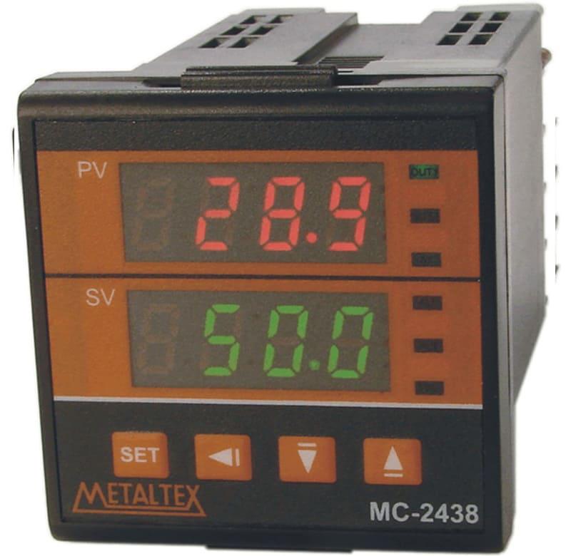 controlador Temperatura 48X48mm  1 salida SSR + 1 Relé 2 alarmas 100-240VCA
