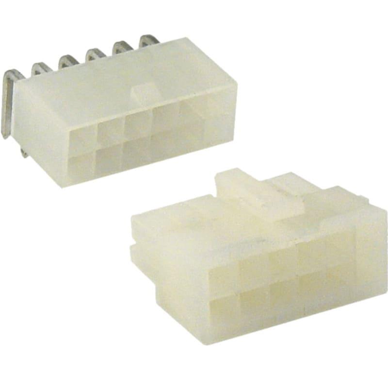 conector macho para PCI, 8 pines (2X4), 180 grados, paso 4.2mm, con PEG'S