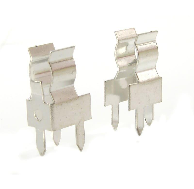 porTA fusible de LATÃO estañado para PCI, fusible 5x20mm, corriente max. 6A