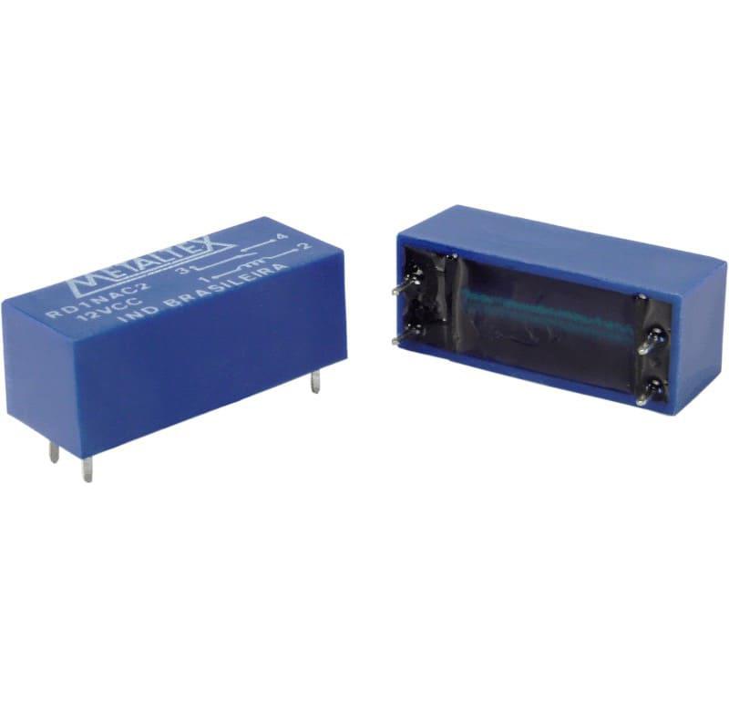 Relé REED, 2 contacto REVERSIBLES, voltaje bob:3VCC, capacidad de 0,250A, potencia 3WATTS, tensión de conMUTACIÓN de  175VCC, RIGIDEZ DIELÉTRICA de 2KVCA