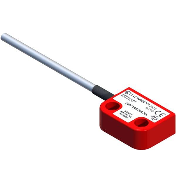 SENSOR MAGNÉTICO de SEGURIDAD MINI – 2NF – cable 2M IZQUIERDA