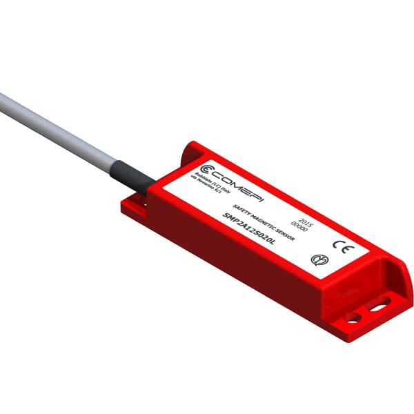 SENSOR MAGNÉTICO de SEGURIDAD – 1NA+2NF – cable 2M IZQUIERDA