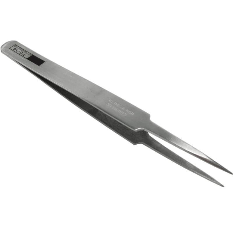 Herramienta pinza anti-estática punta fina.