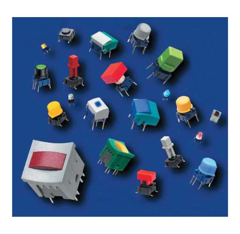 Botón UNIMEC cuadrado negro, 14,9X14,9mm