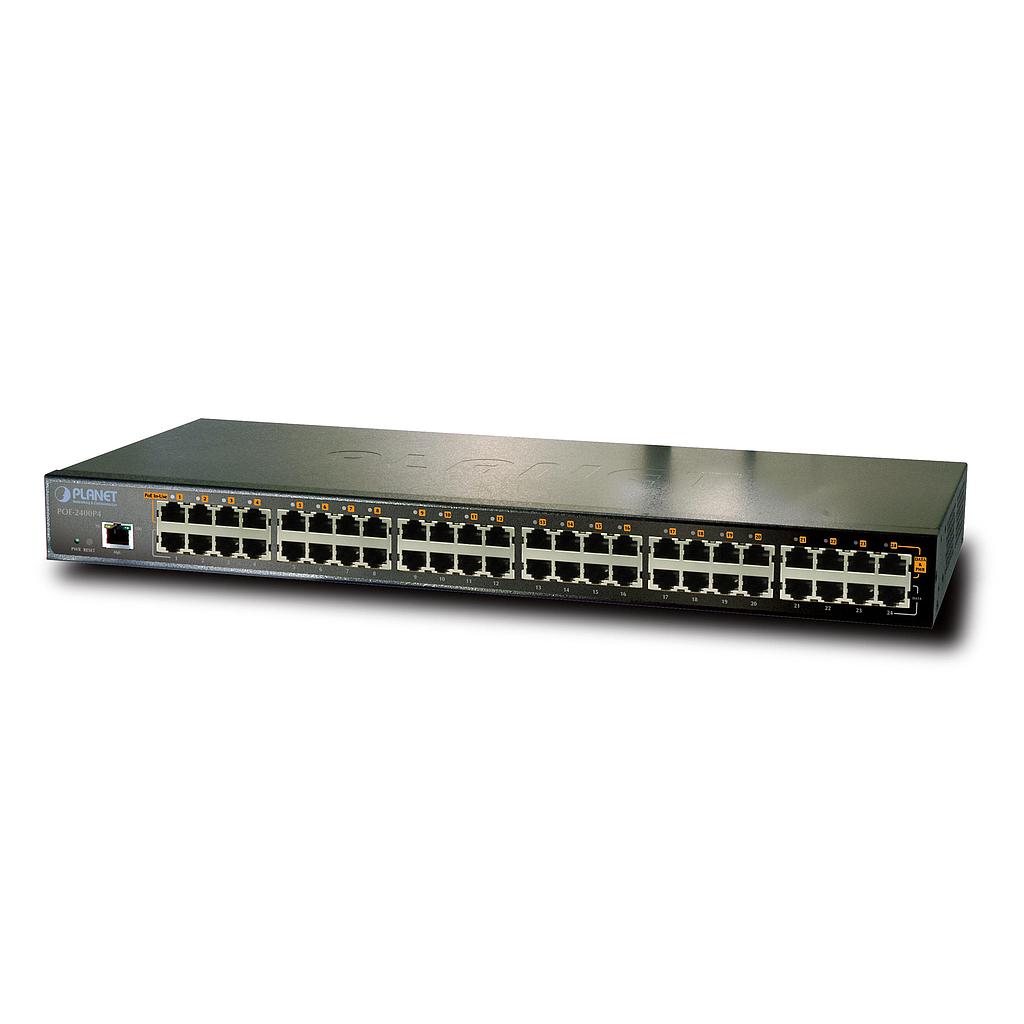 IEEE 802.3af 24-Port Power over Ethernet Web Management Injector Hub