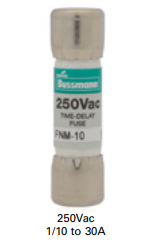 Fusible Lento Bussmann 1,4A  250 Volt.