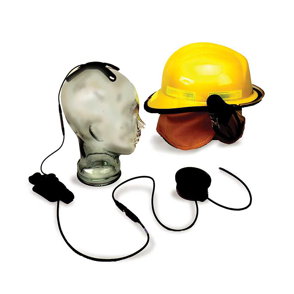 Skull microphone w/earcup and 80mm PTT