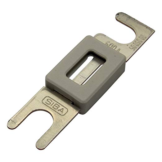 FUSIBLE SIBA 355A,  80VDC para Montacargas y Camiones, tipo B - Cubiertos