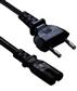 Cable de poder plug 2-Pin EU plug IEC320 C7