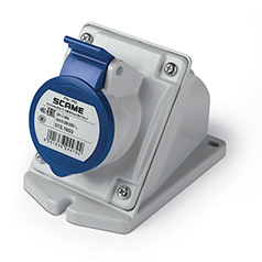 ENCHUFE HEMBRA S/PUESTA 2P+T IP44 16A 6h 200-250V AC 50Hz