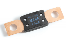 Fusible automotriz marca Littelfuse MEGA 80A, 32 V dc