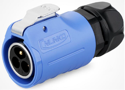 Conector Serie LP-20 Macho 3 Pines Plug Soldar CNLINKO