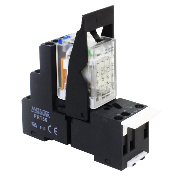 Interfaz Relé DPDT 10A, Bobina 24VCC, Tornillo