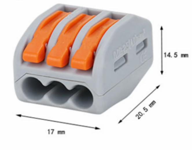 Conector tipo Wago 3 Pines 32A