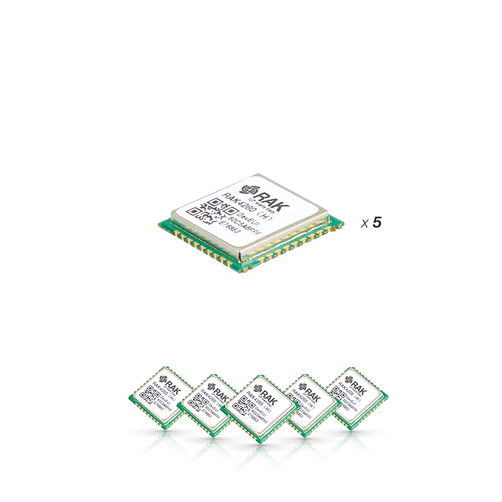 WisDuo LPWAN Module RAK4260 Bundle of 5 units