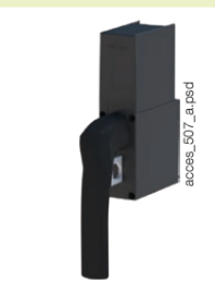 Mando frontal directo negro para Fuserblock NH00