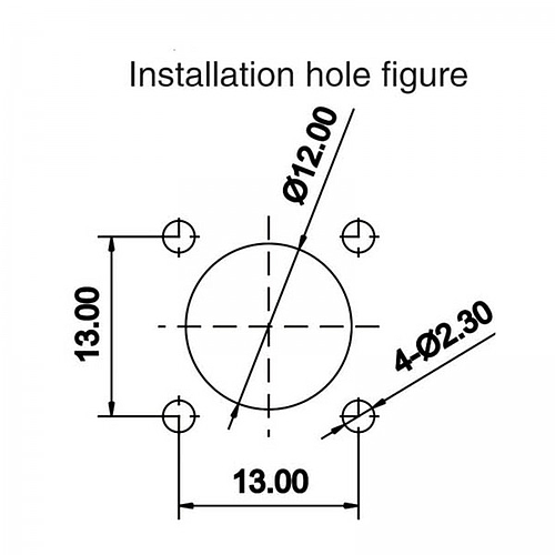 Conector Serie LP-12 Hembra 2 Pines Socket Soldar CNLINKO
