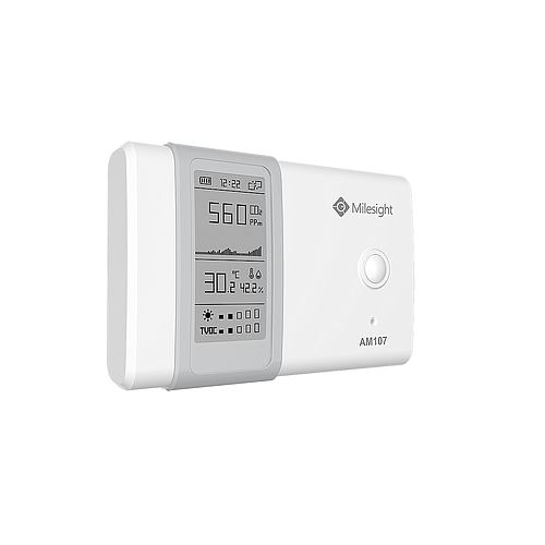 Sensor de monitoreo de ambiente interior con CO2, pantalla E-Ink